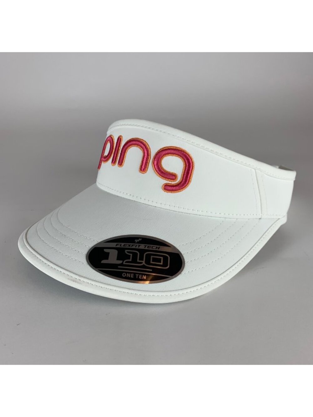 Ping Golf Mens White Adjustable Strapback Visor New